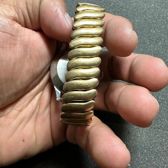 Vintage De Luxe Swiss Made Mystery Dial Mens Mechanical Wind Up Watch Working - Picture 8 of 9